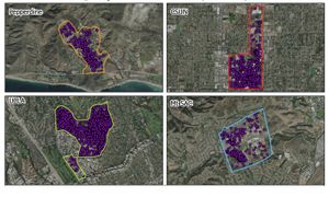 Map of iNaturalist at LA County colleges